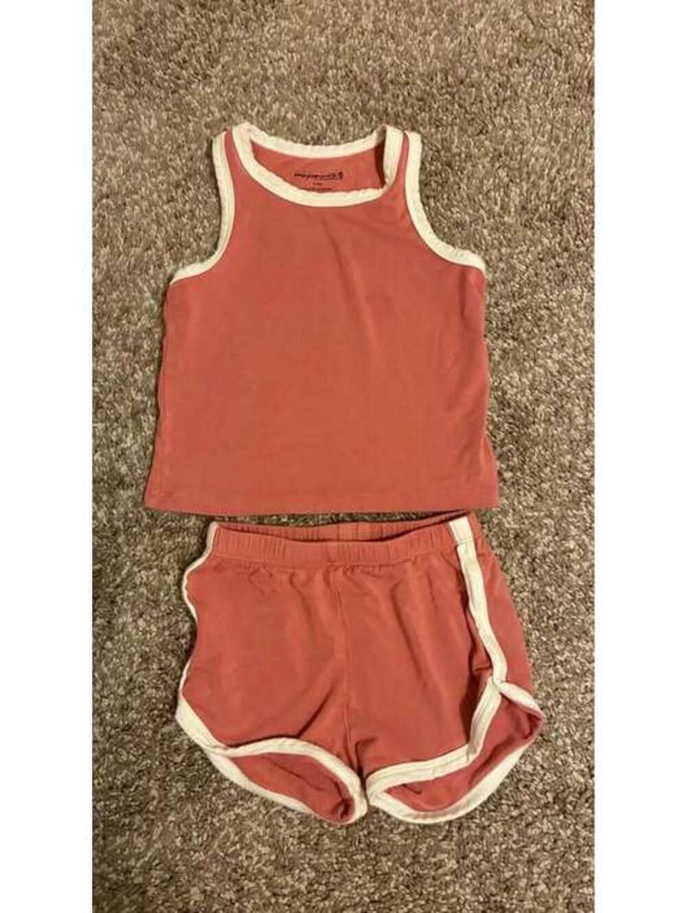 Babysprouts Pink Tank and Shorts Set 6-12M